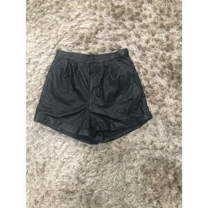 Leather Shorts 